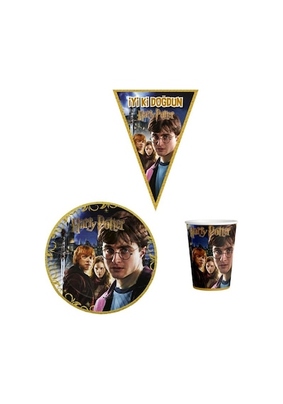Harry Potter 8 Kişilik Erkek Doğum Günü Mini Set Erkek Çocuk Parti
