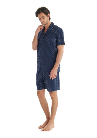 Erkek Pijama Takımı 40711 - Desenli Çok Renkli