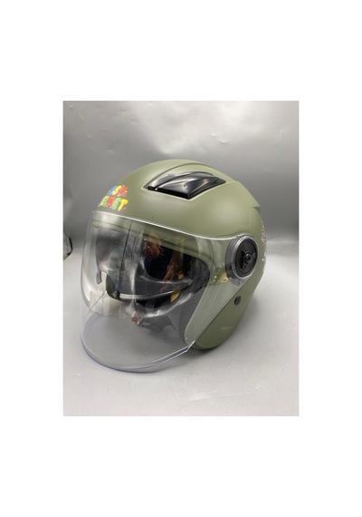 Acık Kask Çocuk Yeşil