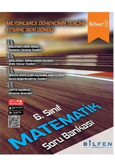 Bilfen 6.Sınıf Matematik Biltest Soru Bankası 2023