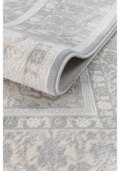 Badelya Home Gri 7135 Modern Desen Doğal Taban Saçaklı Salon Koridor Mutfak Çocuk Oturma Odası Halısı Yolluk 7135-gri