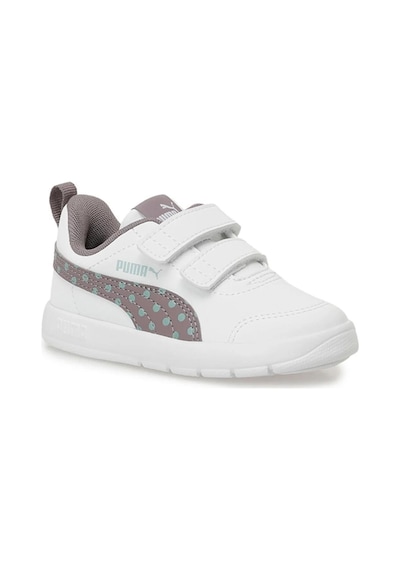 Puma 398759 06 Courtflex V3 Dotty V Inf Beyaz-mor-yeşil Çocuk Spo Beyaz