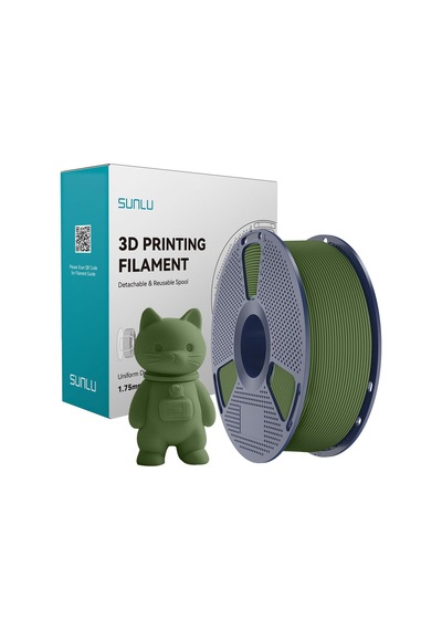 Sunlu Zeytin Yeşili Pla Mat Filament - 1.75mm - 1 Kg