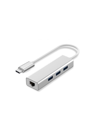 Forzacase FC823 Type-C Ethernet 3 Port Usb 3.0 Çevirici Hub Adaptör