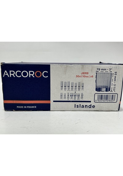 Arcoroc Islande Hiball Viski Bardağı 30cl 6 Adet Hafif Defolu Çok Renkli