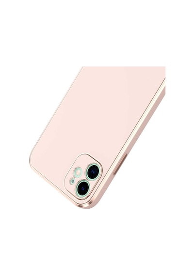 More Tr Apple Uyumlu iPhone 12 Uyumlu Mtr Bark Kılıf-rose Gold