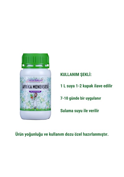 Doctor Bahçem Afrika Menekşesi Bitki Besini 1000 Ml - Saksı Çiçekleri İçin Çiçeklenme Destekli Sıvı Besin