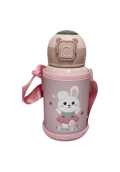 Akıllıelma-taros Cute Pembe Animals Çelik Matara 500 Ml Pembe