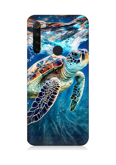 Xiaomi Redmi Note 8 Uyumlu Silikon Kılıf Deniz Kaplumbağası