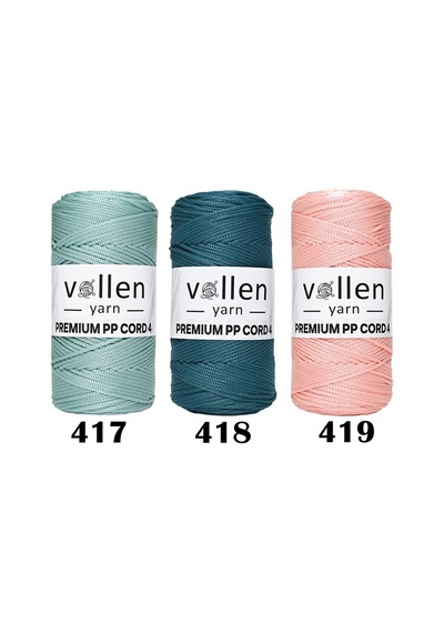 1000 Gr Polyester Makrome Ipi,2mm 5'li Set, Makrame Ipi, Supla Ipi, Çanta Ipi,1150 Metre