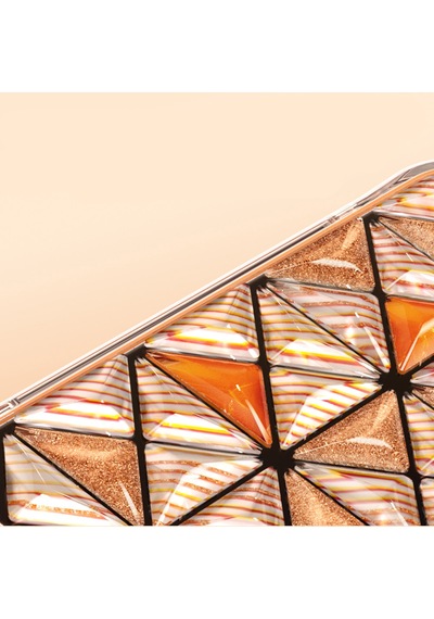 İphone 18 Pro Max Uyumlu Kılıf 3d Buz Blok Desenli Zore Paris Kairo Tpu Kapak Turuncu
