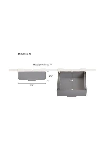 Cupboardstore Raf Altı Çekmece, Gri 0 55387389