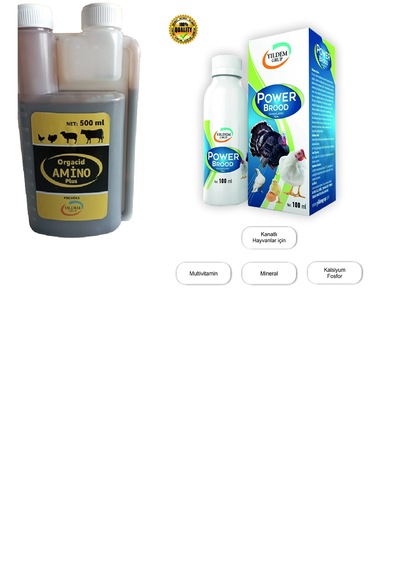 Yıldem Organik Aminoasit Ve Mineral 500 ML + Power Brood 100 ML