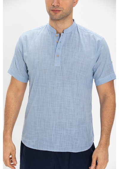 Kısa Kol Şile Bezi Bodrum Erkek T-shirt Açık Mavi 3074-açık Mavi Açık Mavi