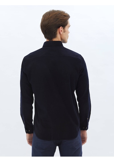 Kip Lacivert Fitilli Regular Fit Dokuma Kadife Casual %100 Pamuk Gömlek 4112002 Lacivert Kip Lacivert Fitilli Regular Fit Dokuma Kadife Casual %100 Pamuk Gömlek 4112002 Lacivert