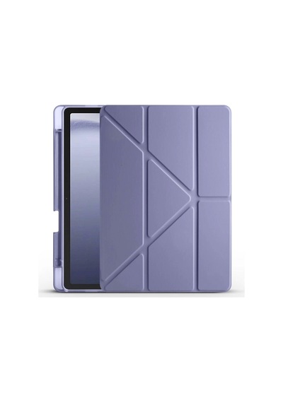 Galaxy Uyumlu Tab A9 Kılıf Zore Tri Folding Kalem Bölmeli Standlı Kılıf Klasik
