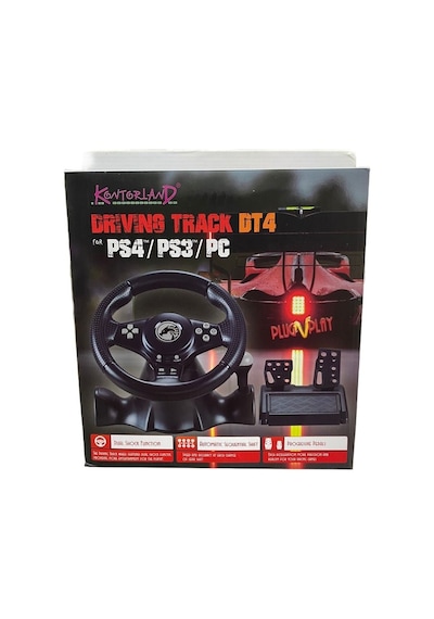 Kontorland Dt4 Ps4/ Ps3/ Pc/ Swıtch/ Androıd Için Tak Çalıştır Direksiyon Seti