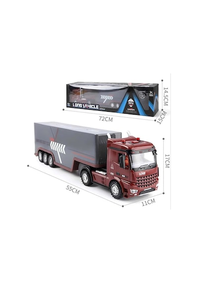 Long Vehicle Kumandalı Işıklı Dorseli Pilli Tır