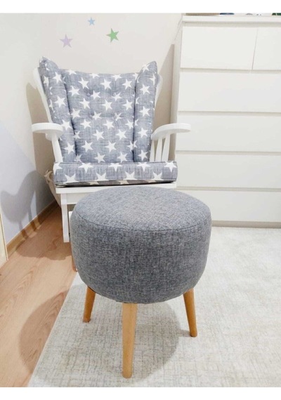 Neta Home Gri Puf & Bench & Tabure Gri