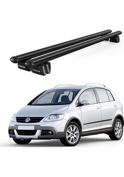 Pençe Volkswagen Golf Cross 2006-2014 Uyumlu Siyah Ara Atkı Port Bagaj Tavan Barı