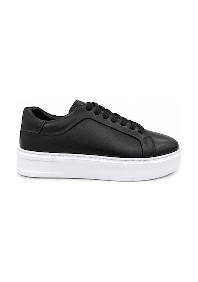 Papucumun Dünyası Erkek Hakiki Deri Sneaker Siyah