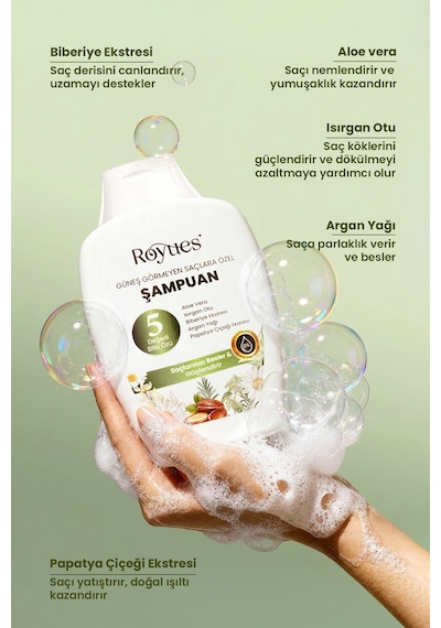 Royues Argan Yağlı Sülfatsız Şampuan 300 ML