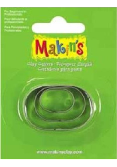 Makin'S Clay Kesici Kalıp Seti Oval 3 Parça Kod:36005
