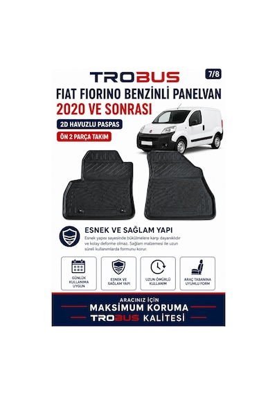 Trobus Fiat Fiorino 1.4 Benzinli Panelvan 2020-2024 2d Havuzlu Paspas 2 Parça