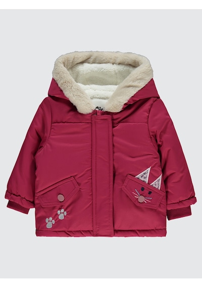 Civil Baby Kız Bebek Mont 6-18 Ay Vişne Vişne Çok Renkli