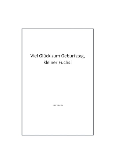 Viel Glück Zum Geburtstag, Kleiner Fuchs Publisher