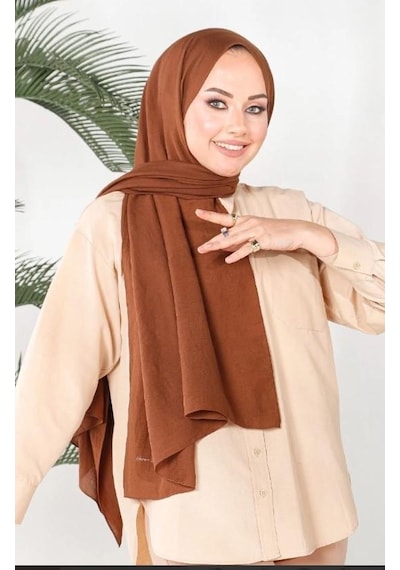 Harem Scarf İncila Şal - Çikolata