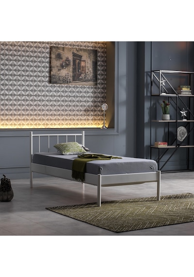 Bedliga Falez-S Tek Kişilik Metal Karyola 90X190-90X200-120X200 Bedliga Falez-S Tek Kişilik Metal Karyola 90X190-90X200-120X200