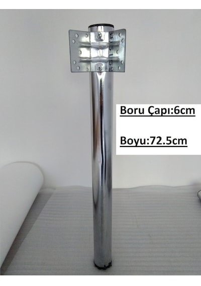 Demontepark Krom Kaplama, Metal Boru Ayak, Mutfak Masası, Camlı Masa Ayağı
