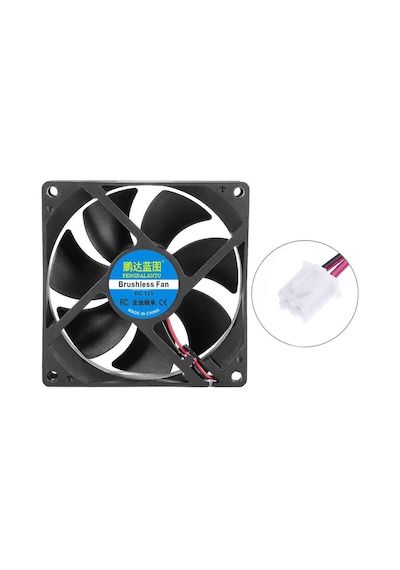 Dc 12v Fan 90x90mm 9025 3200rpm 9x9cm Sessiz 2 Pin Fırçasız Soğutma Kuluçka