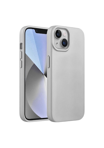 Apple Uyumlu iPhone 13 Mini  Silikon Kılıf - Pastel Renk Tonu Esnek Tam Koruma Kapak - Gri