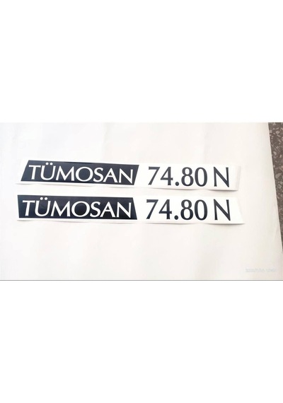 Tümosan Klasik 74.80 N Yan Yazı Tanıtım Etiketi 1996 - 2000 Model Sağ - Sol Takım
