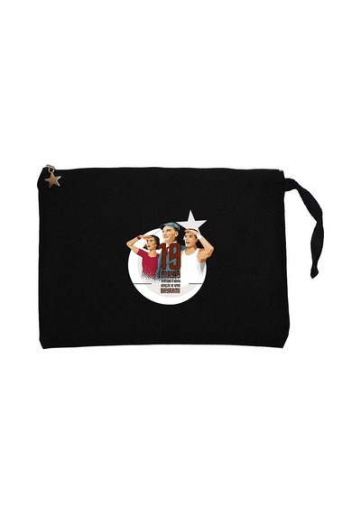 19 Mayıs Gençliğe Armağan Siyah Clutch Astarlı Cüzdan / El Çantası