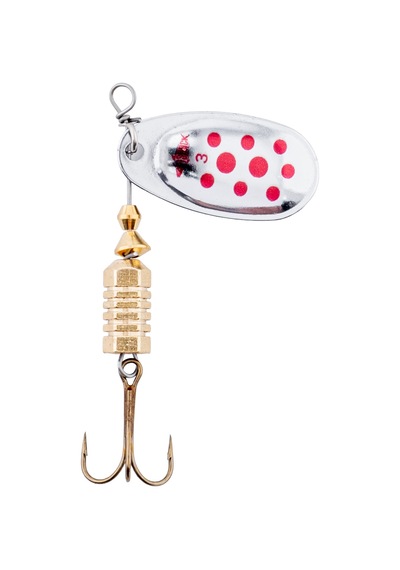 Savex Döner Kaşık - Fishack Glidex - Silver Red - 7g - No:3 - Alabalık/turna/levrek Olta Kaşığı