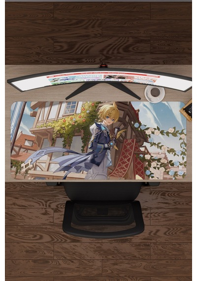 Mika Genshin Impact Anime Oyuncu V1 - 90x40 Xxl Gaming Mouse Pad Fare Altlığı