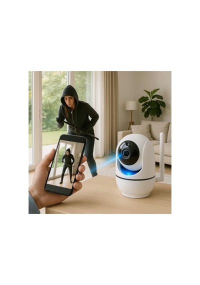 360 Görüş Açılı Wi-fi Güvenlik Kamerası - Gece Görüş Özelliği