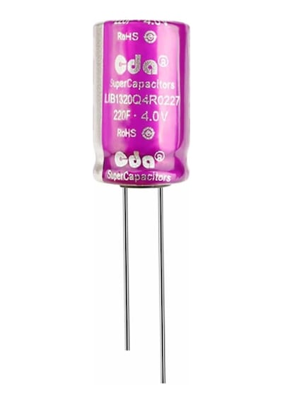 220f 4v 5a Süpercap 13x20mm Dıp Süper Kapasitör Enerji Depolama Güneş Rüzgar Akü Batarya Güç Kaynağı