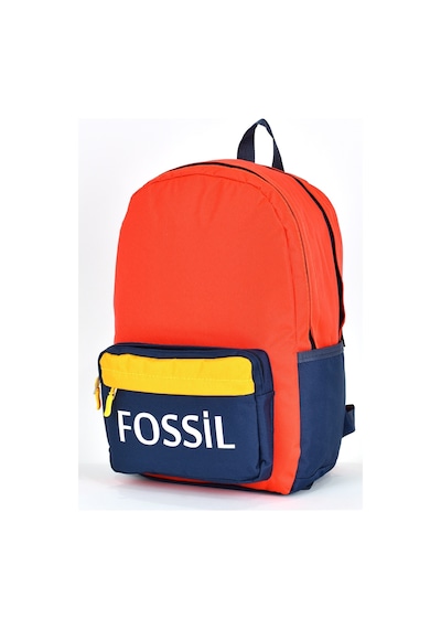 Fossil Unisex Çok Gözlü Günlük Seyahat Okul Sırt Çantası Turuncu 9504