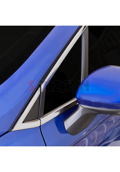 Renault Clio 5 Krom Cam Çerçevesi 12 Parça 2019 2020 2021 2022 2023 2024