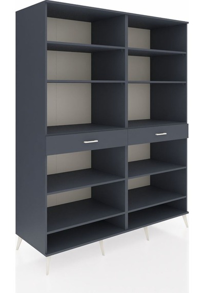 Kronos Gardrop 10 Raflı 2 Çekmeceli 176x59x221 Antrasit-antrasit Antrasit Kronos Gardrop 10 Raflı 2 Çekmeceli 176x59x221 Antrasit-antrasit Antrasit