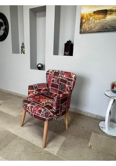 Azra Mobilya Çay Seti Koltuk Takımı - Cafe - Balkon - Bahçe - Ofis Mobilyası - Oturma Grubu Bordo