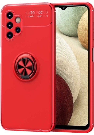 Samsung Uyumlu Galaxy A13 4G Kılıf Yüzüklü Magnetli Ravel Case Kapak