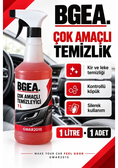 Bgea Çok Amaçlı Temizleyici Sprey 1 Litre Kontrollü Köpük