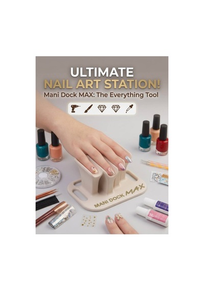 Profesyonel Nail Art Manikür İstasyonu Oje Sürme, Tırnak Tasarım Ve El Destek Standı