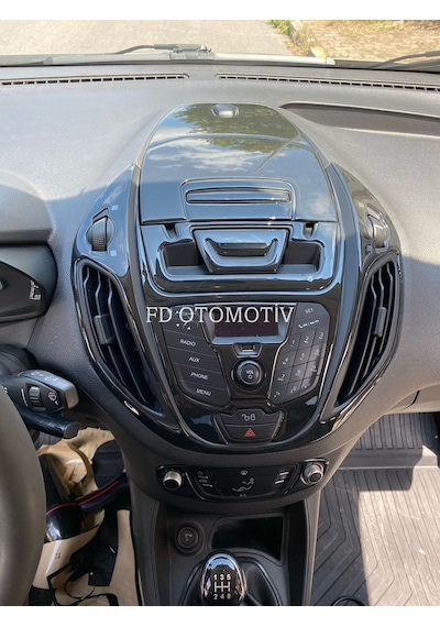 Ford Courier Konsol Kaplama Full Set Parlak Siyah Renk