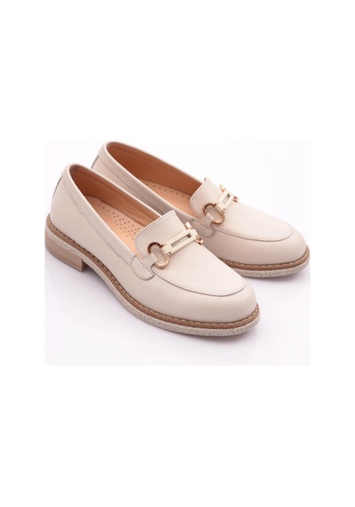 Dgn 246 Kadin Loafer Ayakkabi 246-1567-R0463 Ekru